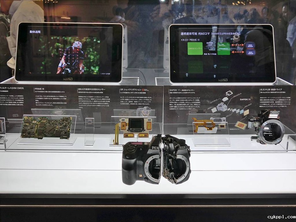 日本巡展展示宾得K-3产品-透视图解剖图登场