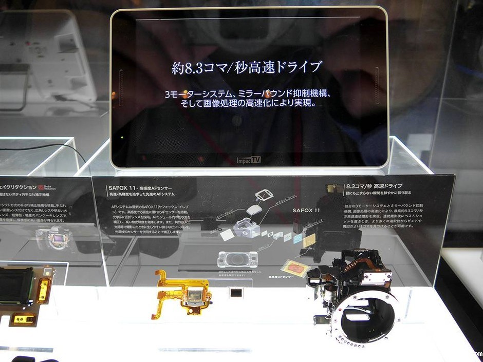 日本巡展展示宾得K-3产品-部件细节图