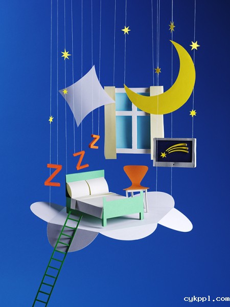 可爱的3D剪纸雕塑