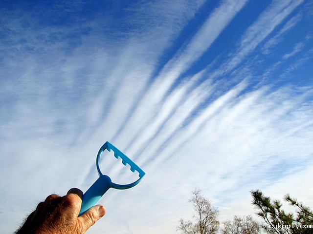 创意摄影：与云朵嬉戏