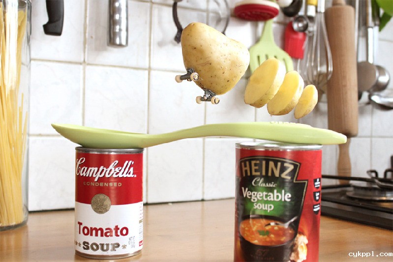 厨房里拍出来的有趣创意