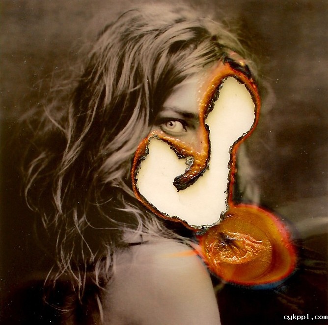 燃烧之后的照片