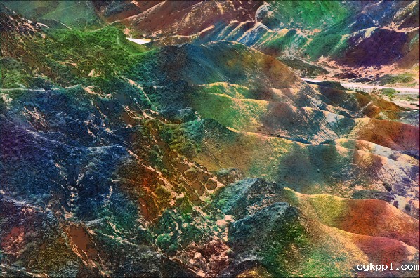 甘肃张掖:七彩丹霞美如画 甘肃张掖:七彩丹霞美如画