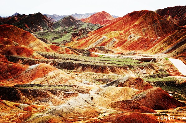 甘肃张掖:七彩丹霞美如画 甘肃张掖:七彩丹霞美如画