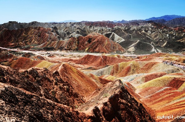 甘肃张掖:七彩丹霞美如画 甘肃张掖:七彩丹霞美如画