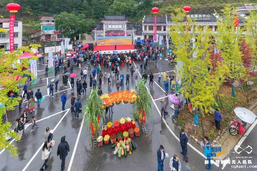 【“飞阅”中国】湖北蕲春:农民丰收节“农味”浓