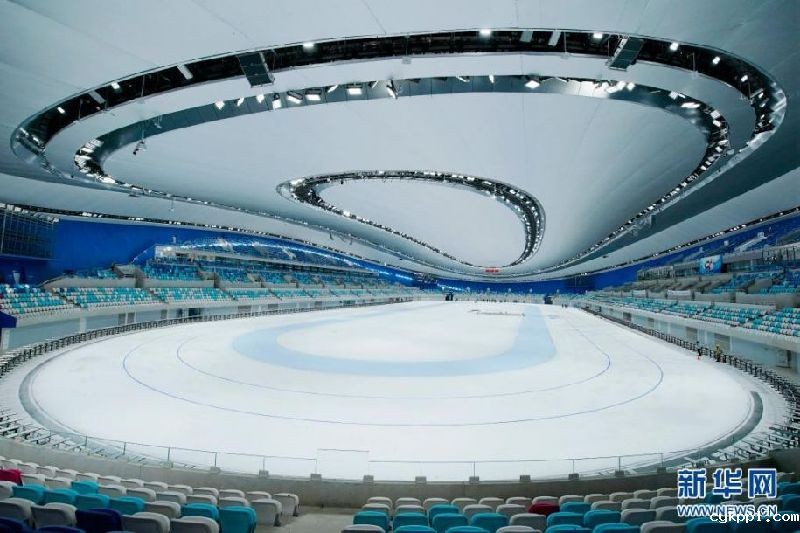 约1.2万平方米全冰面首次在“冰丝带”亮相