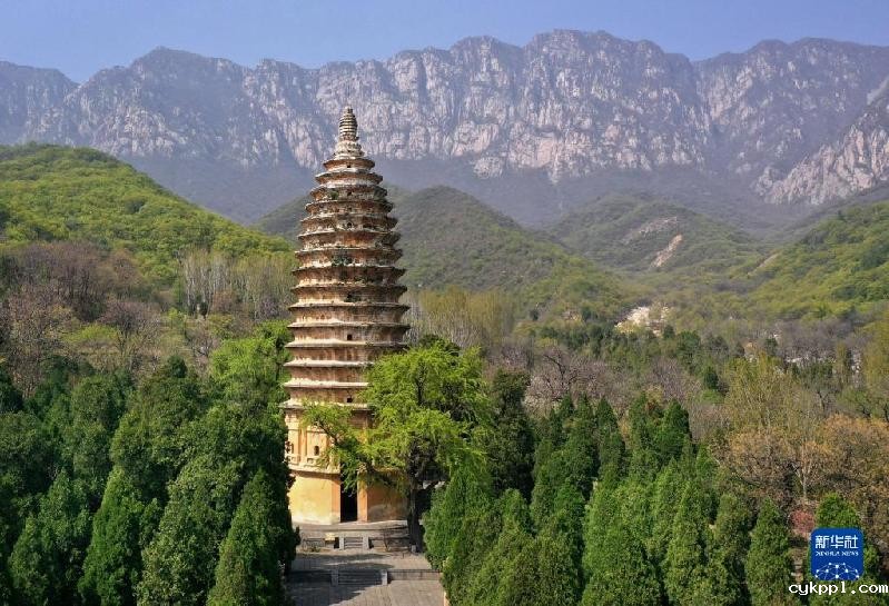 新华全媒+丨天空之眼瞰登封“天地之中”历史建筑群