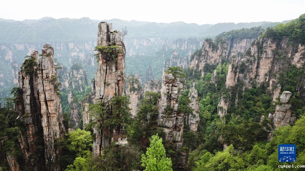 天空之眼瞰世界自然遗产武陵源