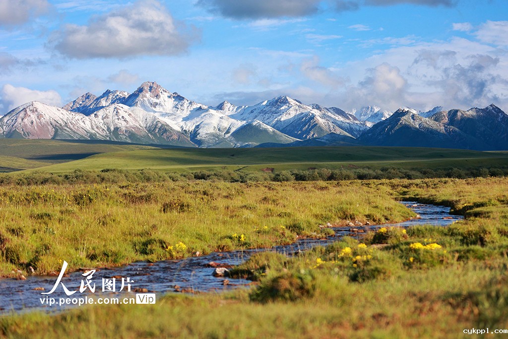 甘肃山丹马场：雨后草原风光如画