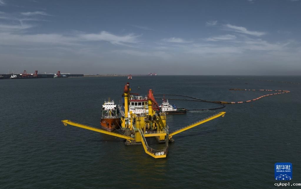 唐山港京唐港区第四港池25万吨级航道建设稳步推进