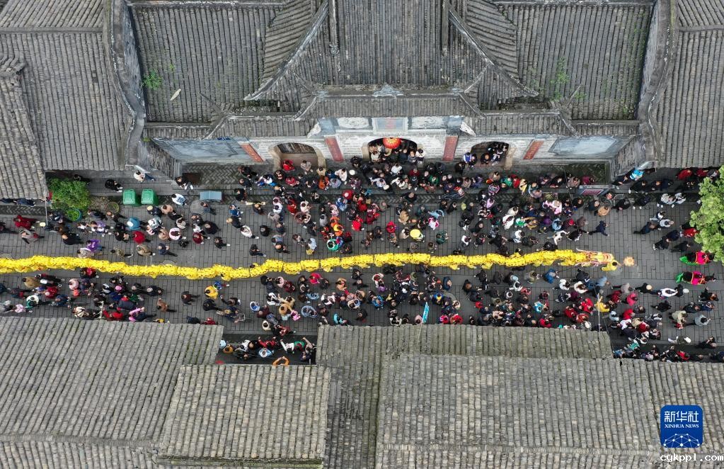 春台会上观“巨龙”巡游