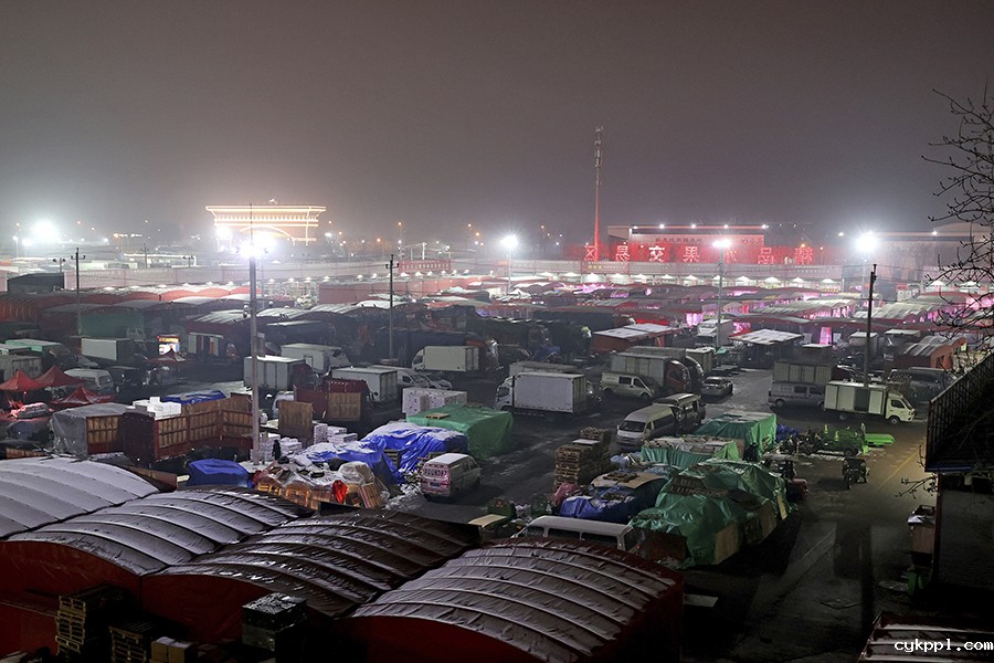 寒夜里的北京新发地 寒夜里的北京新发地