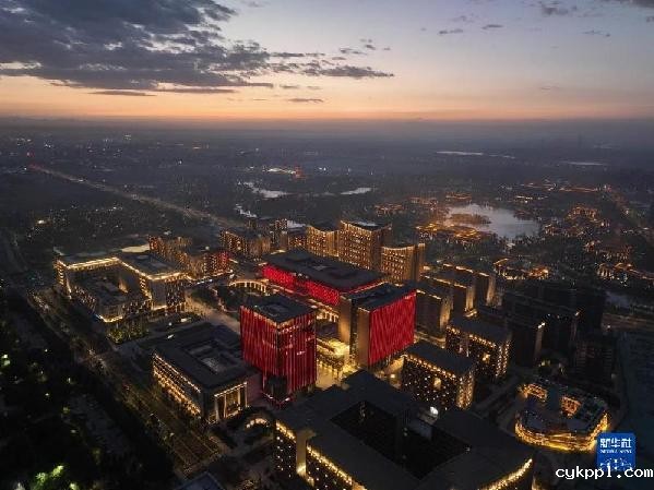 新华全媒+|天空之眼瞰雄安:拔地而起的“未来之城”