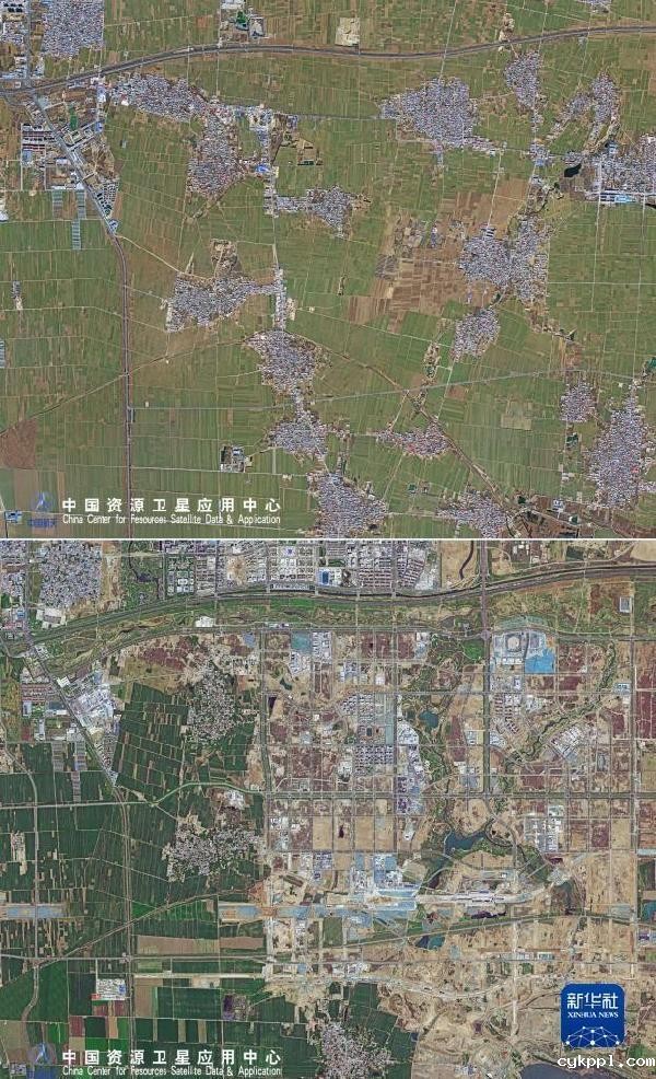新华全媒+|天空之眼瞰雄安:拔地而起的“未来之城”