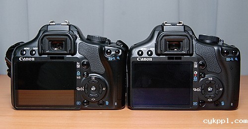 兄弟PK 佳能EOS500D与450D真机外观对比