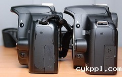 兄弟PK 佳能EOS500D与450D真机外观对比