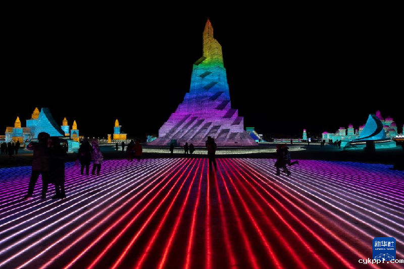 无人机航拍哈尔滨冰情雪韵