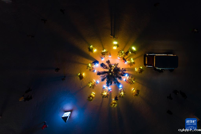 无人机航拍哈尔滨冰情雪韵